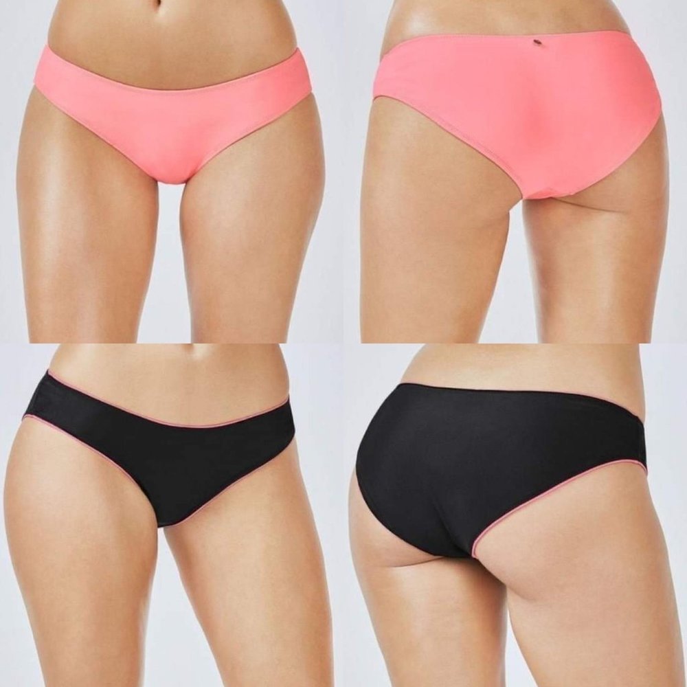 NWT Fabletics Pink Reversable Bikini Bottoms M